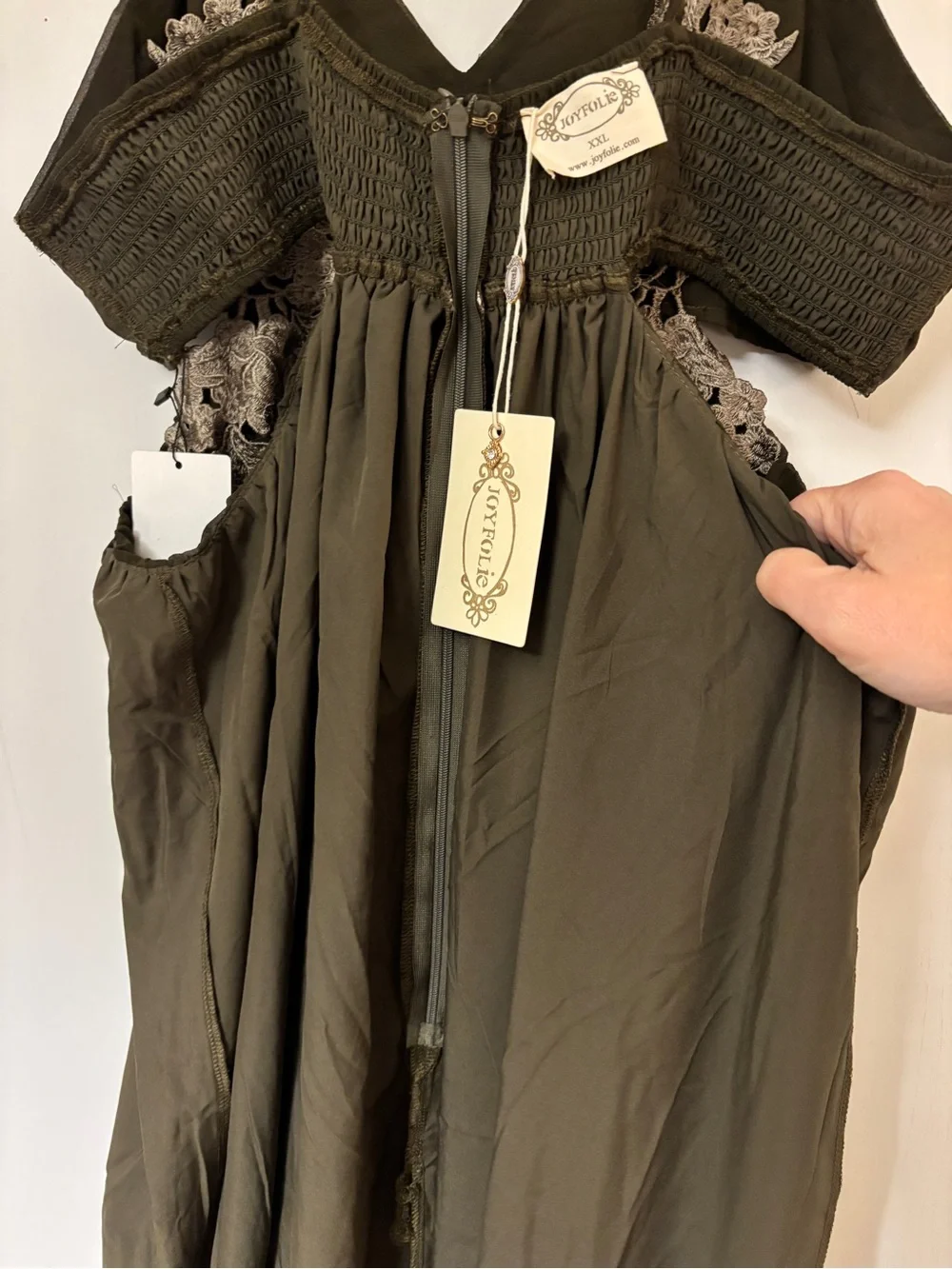 Joyfolie Mari Maxi Dress Size XXL Cottagecore Fairy Western Boho Chic Festival - Picture 14 of 16